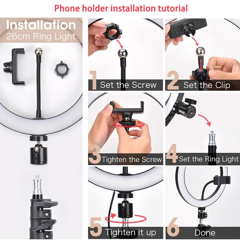 16/26/33cm Selfie Ring Light P - Photography Lighting Description review and price