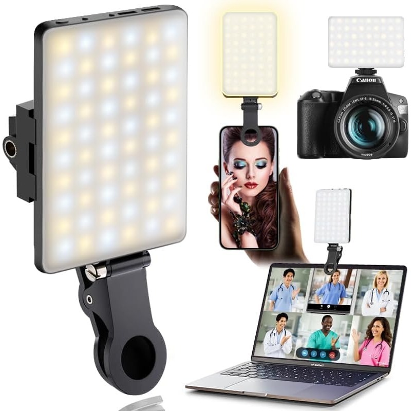 LED Portable Clip-on Selfie Li - Photography Lighting Description review and price