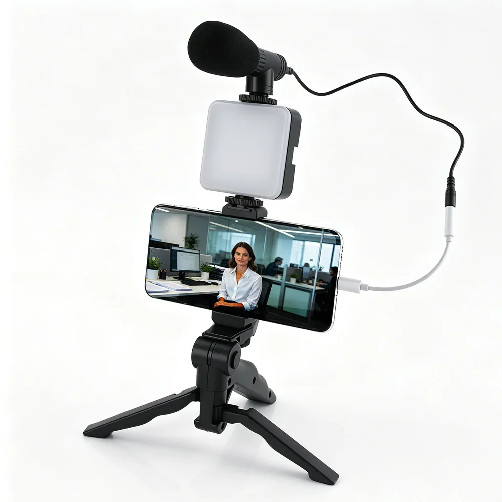 Smartphone Vlogging Kit Led Vi - Photography Lighting Kit Portable review and price