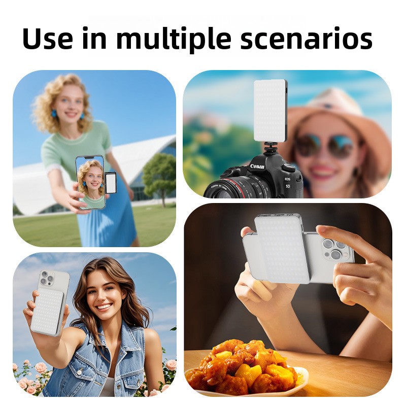 Double-sided Magnetic Filling  - Photography Mobile Lighting review and price