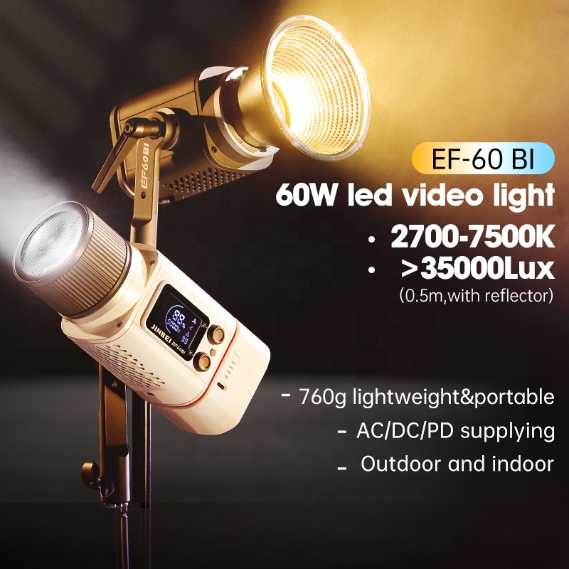 JINBEI EF-60BI 60w Photography - Photography Lighting Kit Portable review and price