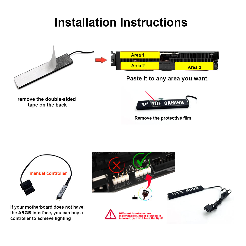 PC GPU ARGB Lighting Panel Whi - Photography Lighting Game review and price